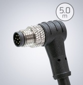 M8 GPIO 8-pin Cable [Right Angle, Down(Triton) / Up(Atlas & Helios)]- 5 м