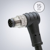 M8 GPIO 8-pin Cable [Right Angle, Down(Triton) / Up(Atlas & Helios)] - 15 м